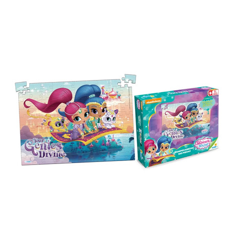 Rompecabezas Shimmer Y Shine - 100 Piezas Ronda 