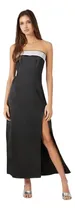 Comprar Vestido De Fiesta Forever 21 De Saten Plata Largo Importado