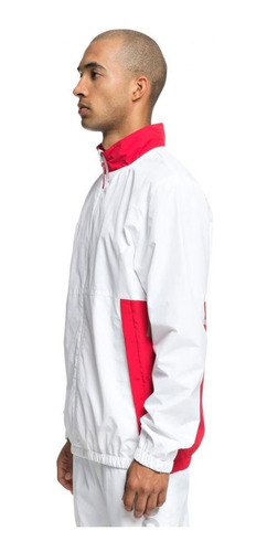 Chaqueta Hombre Skate Water Resistant Zip-up Tracksuit Blanc
