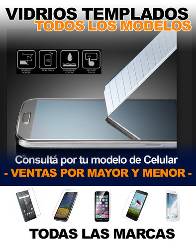 Vidrio Templado Glass iPhone 4/5/5c/5s/6/6s/7/6 Plus/ 7 Plus