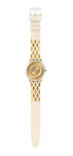 Reloj De Cuarzo Clasico De Tela Sfe103 Swatch Para Mujer