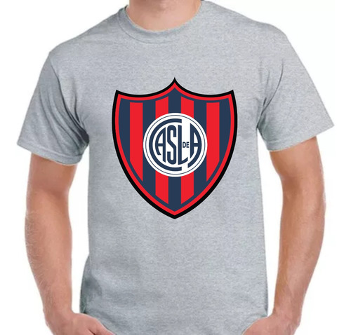 Remera Gris Sublimada Personalizada San Lorenzo