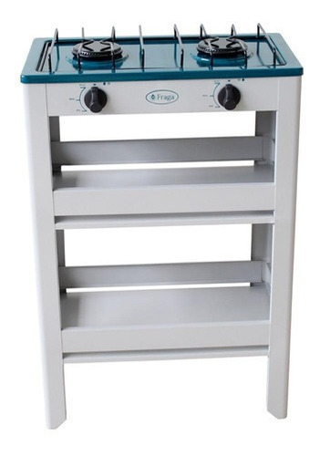 Estufa con alimentación a gas - Fraga P906 color gris/verde - 2 hornallas
