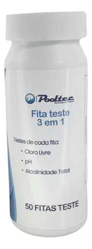 Fita Teste 3x1 Medição Cloro Ph Alcalinidade Piscinas