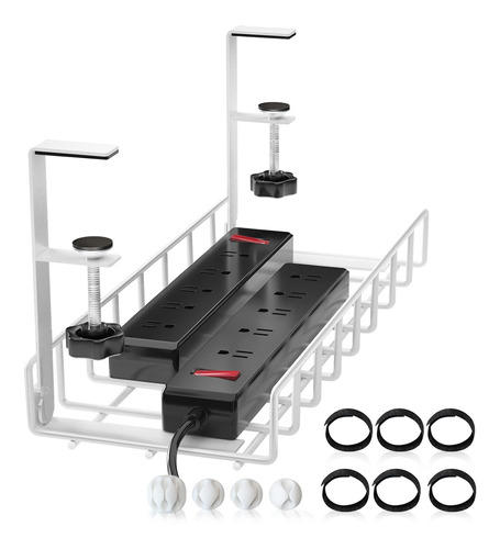 Bandeja Gestion Cabl Para Debajo Escritorio Mejorada Taladro