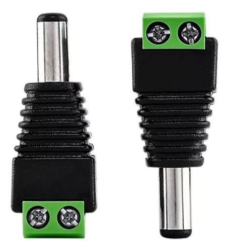 Kit 50 Un Conector Plug P4 Macho Com Borne Cftv