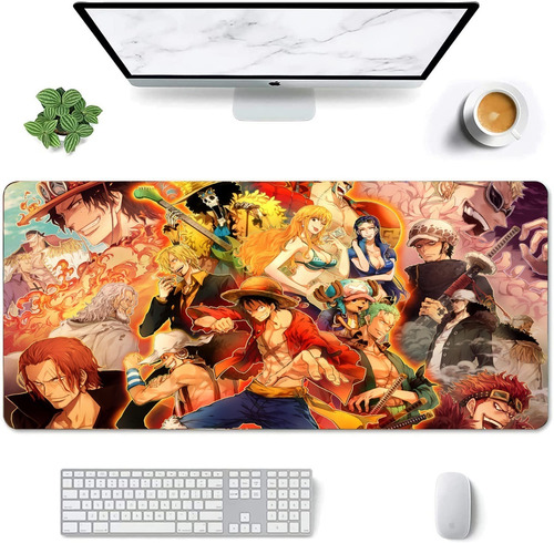 Mouse Pad Largo Anime Personajes One Piece Artistico 30x70cm