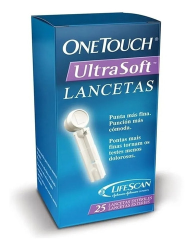 Lancetas Esteriles Onetouch Ultrasoft Caja X25u