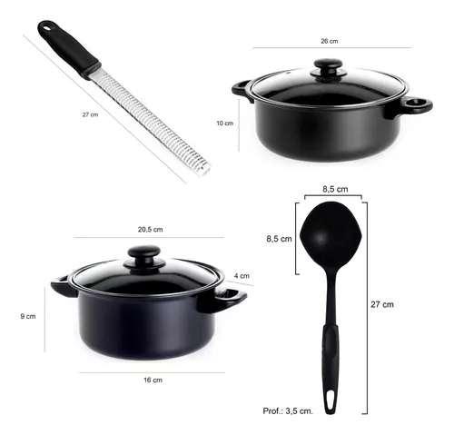 Batería De Cocina Tramontina Teflon Sarten Olla Cacerola