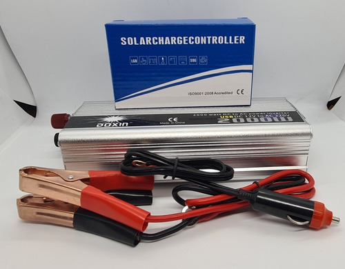 Imagen 3 de 8 de Convertidor Inversor 12v 220v 2000w Con Regulador 30 Amperes