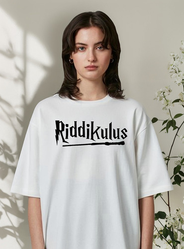 Remera Unisex Harry Potter Riddikulus Personalizada Algodón