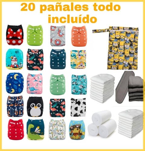 20 Pañales Todo Incluído