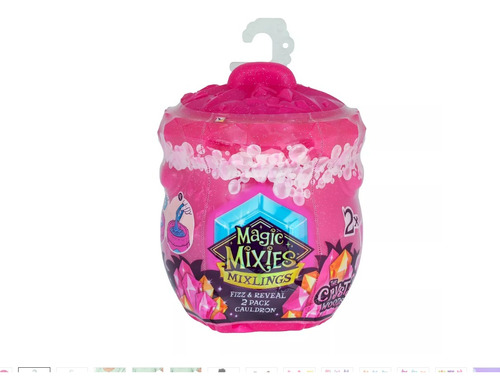 Magic Mixies Mixlings Fizz Mini Caldero Crystal Woods Rosa