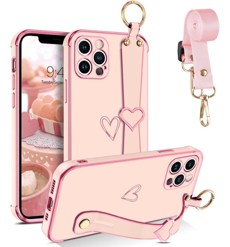 Funda Para iPhone 11 Pro Con Correa, Galvanizada - E