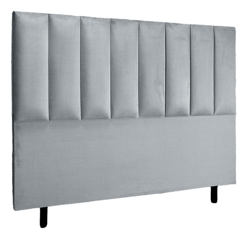 Cabeceira Cama Box Casal 1,40 Facto Corino - Linha Premium Cor Cinza