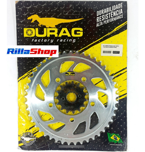 Kit Coroa E Pinhão Durag 530 45/15 Suzuki Gsx R 750 F 2001
