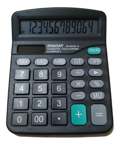 Calculadora De Mesa Comercial Escritório Display 12 Digitos