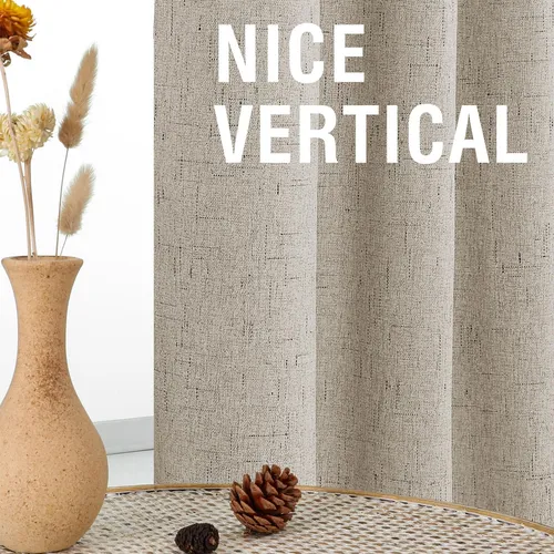 H.versailtex Cortinas Opacas 100% De Lino De Piedra Para Dor