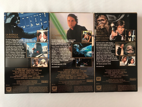 Edicion Especial Star Wars 3 Vhs La Guerra De Las Galaxias (Usado)