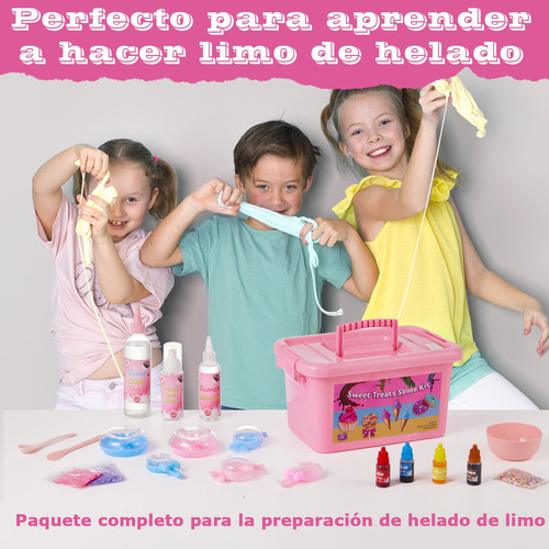 Kit De Slime De Helado, Increíble Kit Para Hacer Slime De He