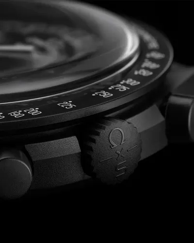 Relógio Omega X Swatch Moonswatch Moonphase Preto Sem Caixa
