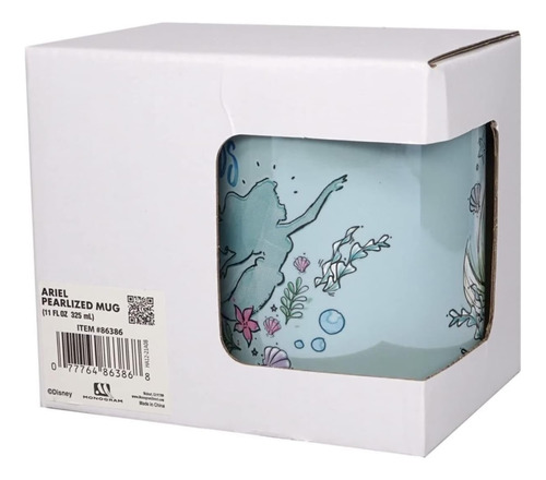 Taza Perlada Disney Ariel 11 Oz - Producto Oficial De Disney