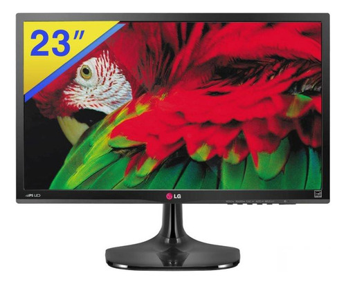 Monitor Led 23 Fullhd 1929x108 Hdmi 23mp55hq Lg Color Negro Negro (Usado)