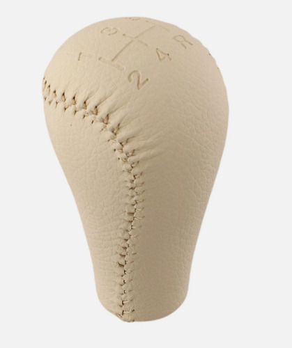 Pomo Palanca Cambio Cuero Beige Camel Toyota Hilux Sw4 5 Vel