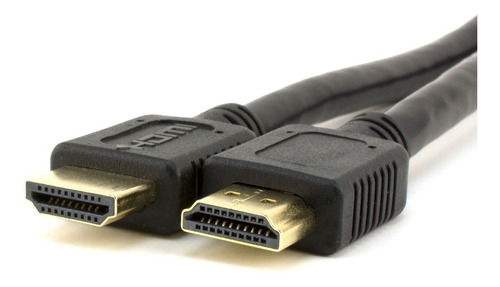 Imagen 1 de 5 de Cable Hdmi 1 Metro V1.4 Fullhd 3d 4k Dorado Ethernet.
