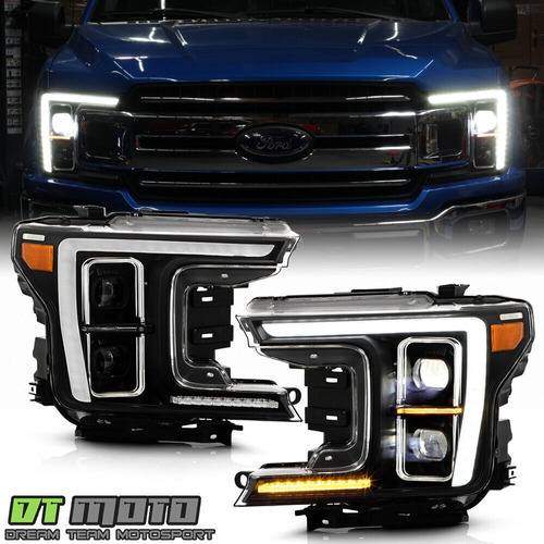 Par Faros Negro Interior Led Ford F-150 Xlt 2018 5.0l