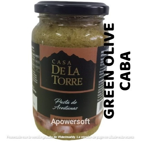 Pasta De Aceitunas Con Cebolla Casa De La Torre X 300grs