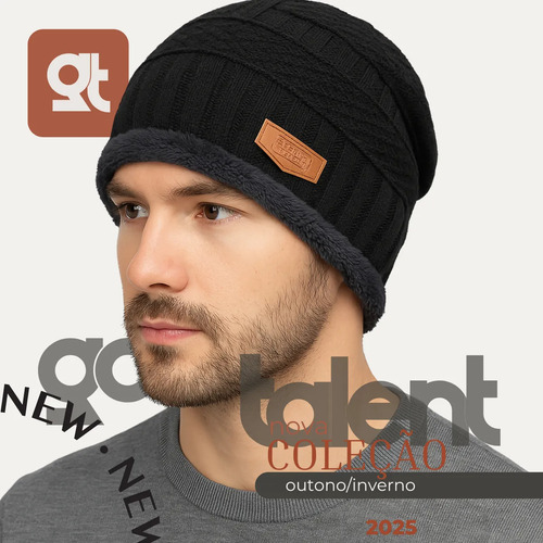 Kit Inverno Touca Gorro Com Cachecol Luva E Meia Térmica