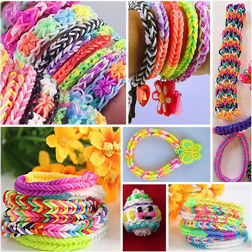 Loom Band Gomitas Pulseras Bandas Elasticas X2000 Accesorios