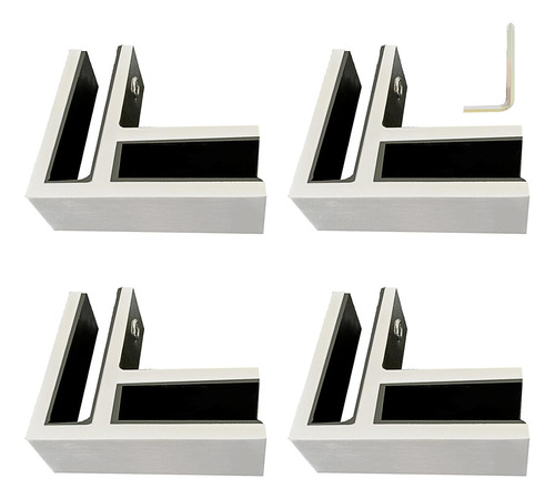 Veiuwa 4 Conectores Para Cristales Templados, Abrazadera De
