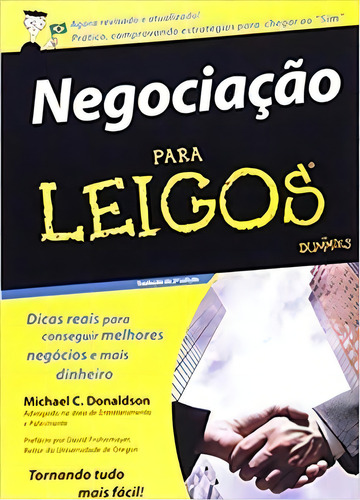 Negociação Para Leigos, De Michael C.. Editora Alta Books Em Português