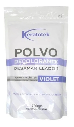 Polvo Decolorante Desamarillador Keratotek Violeta X 700 Gr