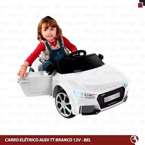 Carrinho Eletrico Bel Audi TT RS 12V Controle Remoto Vermelho