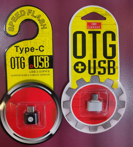 Adaptador Otg+usb Tipo C Y Micro Usb