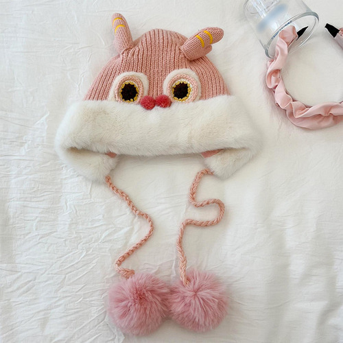 Gorro De Danza Del León Chino, Gorro Cálido De Invierno,