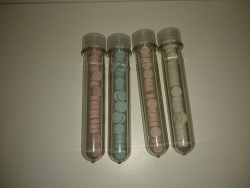 15 Tubos Tipo Ensayo Y 450 Mini Jabones P/mano En Pastilla