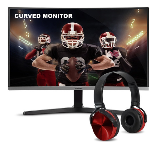 Monitor Gamer Samsung C27R500FHL con pantalla de 27" 60Hz y resolución Full HD Negro