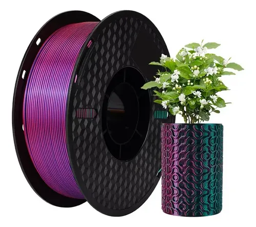 Filamento 3D, Silk Tetracolor Kingroon Pla 1Kg Alta Calidad