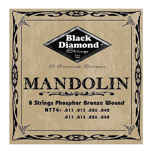 Black Diamond Phosphor Bronze Mandolina Cuerdas