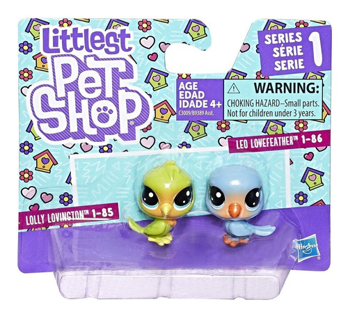 Littlest Pet Shop X 2 Lolly Lovington 1-85 Y Leo Lovefeather