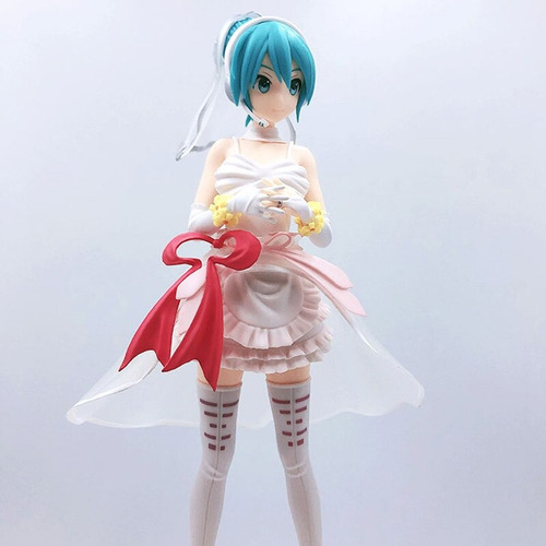 Figura Miku Hatsune Vestido De Novia Vocaloid Pvc