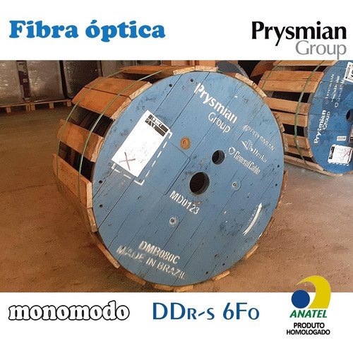 Cabo Optico Antiroedor Cfoa Sm Ddr-s 6fo Prysmian 200metros