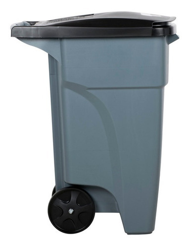 Contenedor Brute Step On Rubbermaid Desplegable De 32 Gal Color Gris
