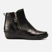 Comprar Botas Mujer Cavatini Botita Vestir Doble Cierre Cuero Vacuno