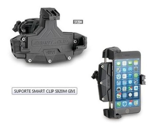Suporte Universal Smartphone Givi S920m Smart Clip 