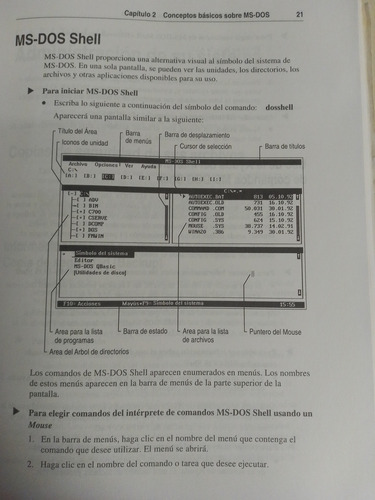 Microsoft Ms-dos 6.2 Manual Del Usuario Conciso (Usado)